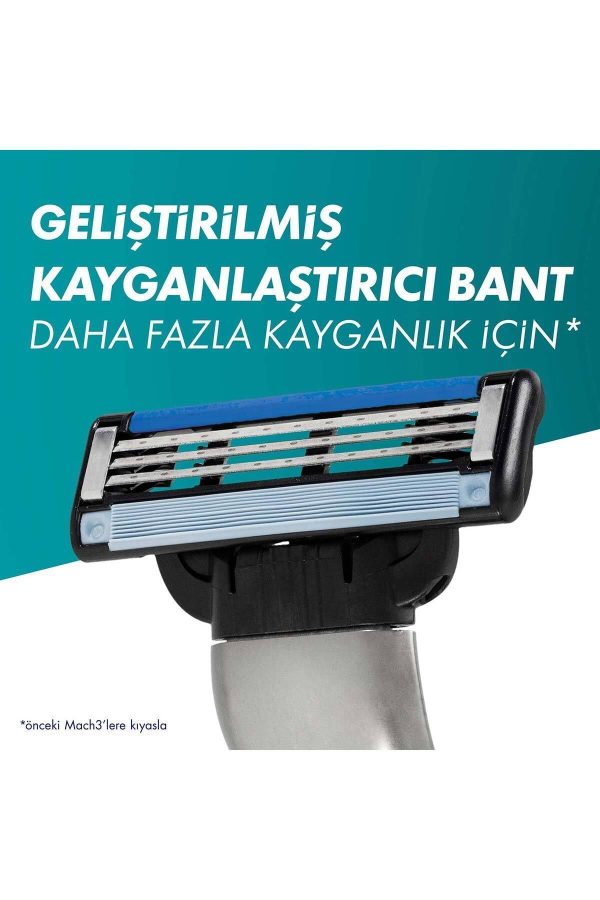 ژیلت و ریش تراش اورجینال برند Gillette مدل Mach3 کد 765414427 - Image 6