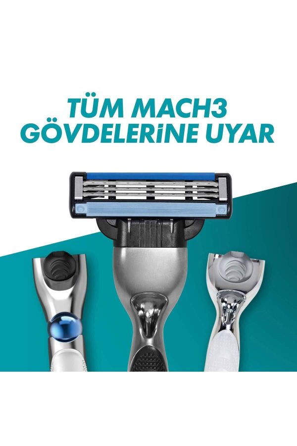 ژیلت و ریش تراش اورجینال برند Gillette مدل Mach3 کد 765414427 - Image 7