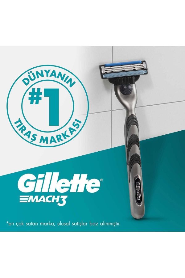 ژیلت و ریش تراش اورجینال برند Gillette مدل Mach3 کد 765414427 - Image 8