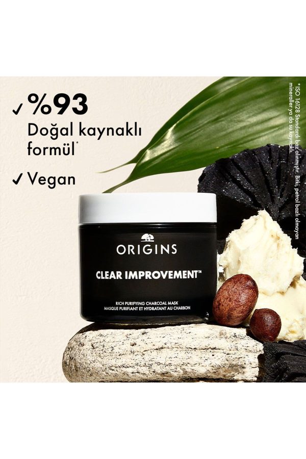 ماسک صورت اورجینال برند Origins مدل Clear Improvement™ Charcoal Mask کد 736219565 - Image 2