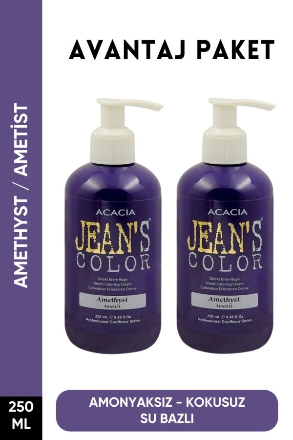 رنگ مو اورجینال برند Jeans color مدل Amethyst Hair Dye کد 779894086