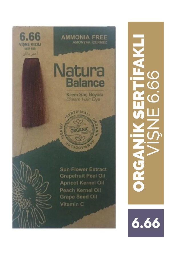 رنگ مو اورجینال برند Natura مدل 666 Vişne Kızılı کد 43500407