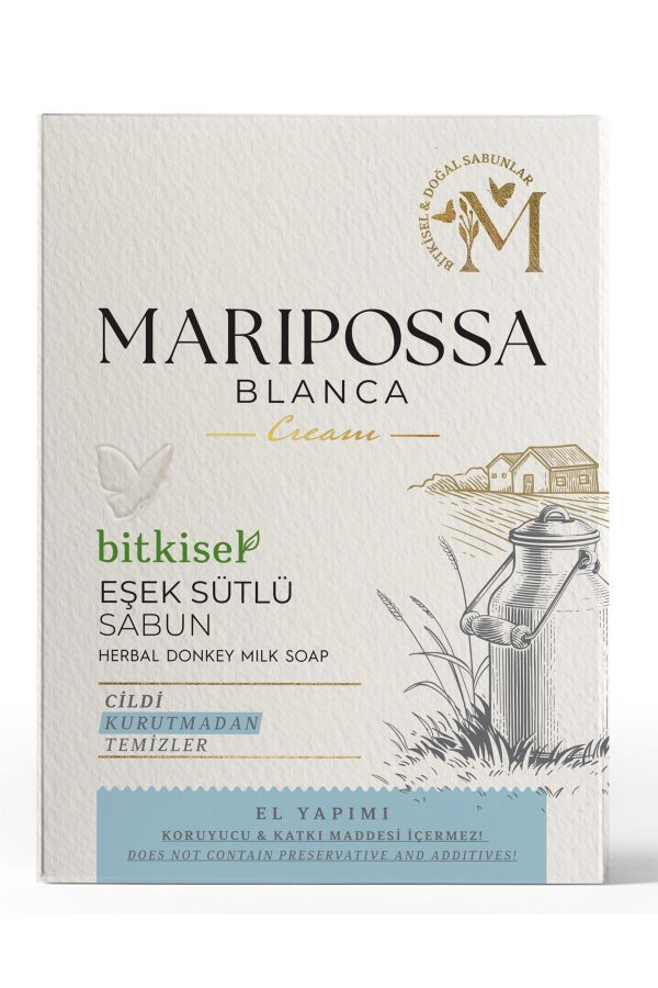 صابون جامد اورجینال برند Maripossa blanca مدل 110 Gr Donkey Milk Soap کد 758377125
