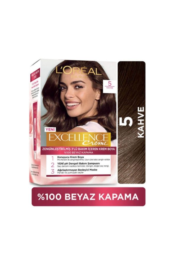 رنگ مو اورجینال برند L oreal paris مدل Excellence Creme Saç Boyası کد 123186977