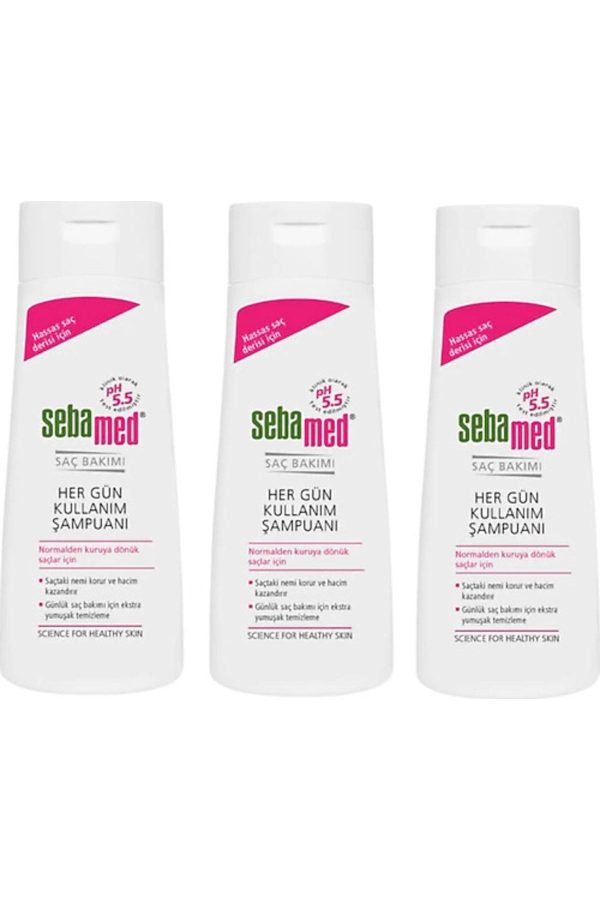 شامپو اورجینال برند Sebamed مدل Shampoo Daily Use 400ml*3 Pack کد 319880703