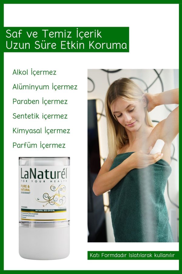 دئودورانت اورجینال برند Lanaturel مدل Kokusuz Kadın 130 gr کد 32230602 - Image 4