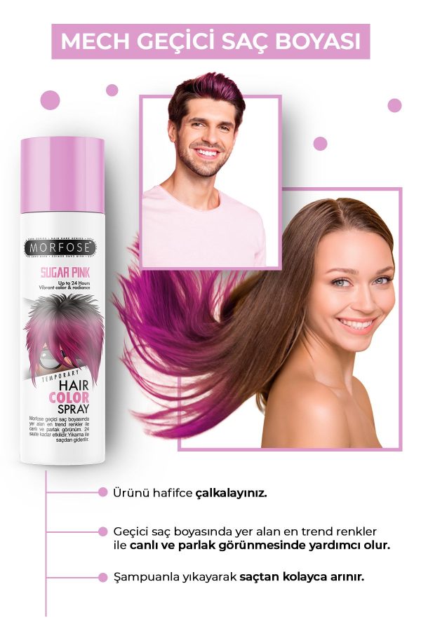 رنگ مو اورجینال برند Morfose مدل Hair Color Spray 150ml کد 105748061 - Image 2
