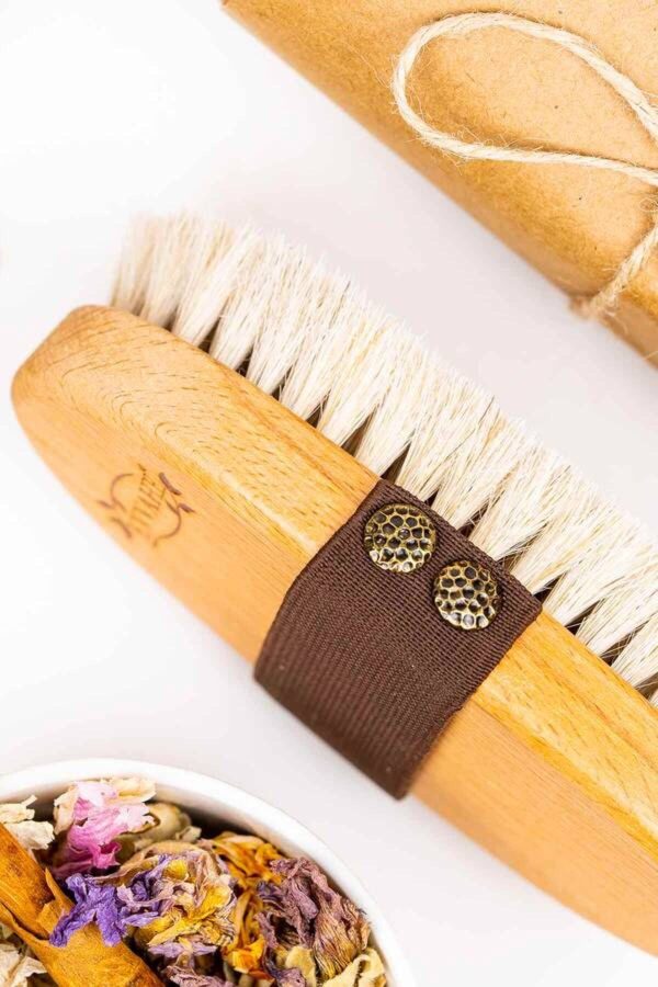 لیف و اسفنج حمام اورجینال برند Evvahe dogal مدل Natural Horsehair Cellulite Brush کد 279938568 - Image 2