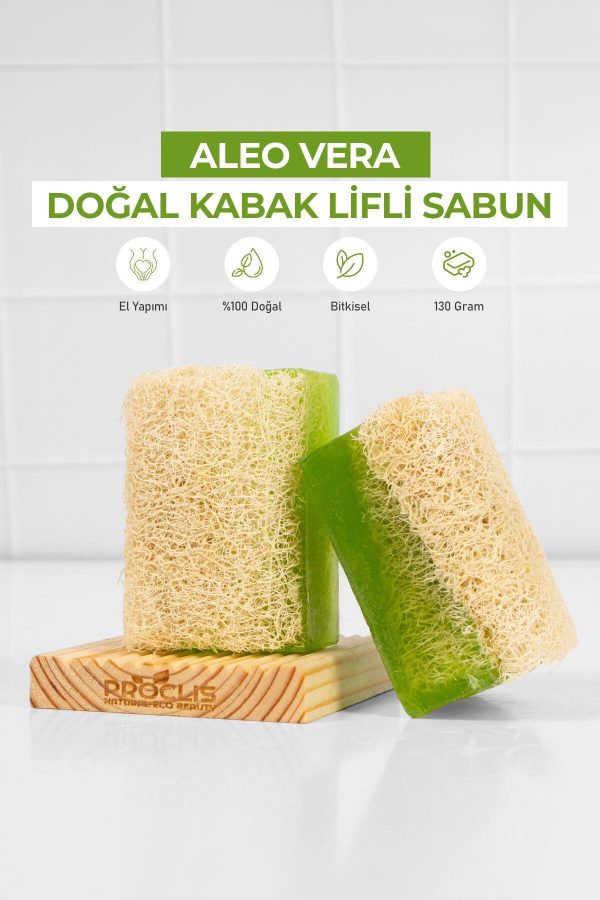 صابون جامد اورجینال برند Proclis مدل Natural Loofah Aloe Vera Soap کد 771126917