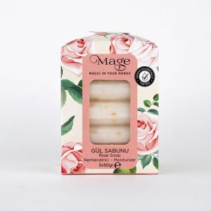 صابون جامد اورجینال برند Mage cosmetics مدل Natural Rose Soap 3-piece Set کد 793859609