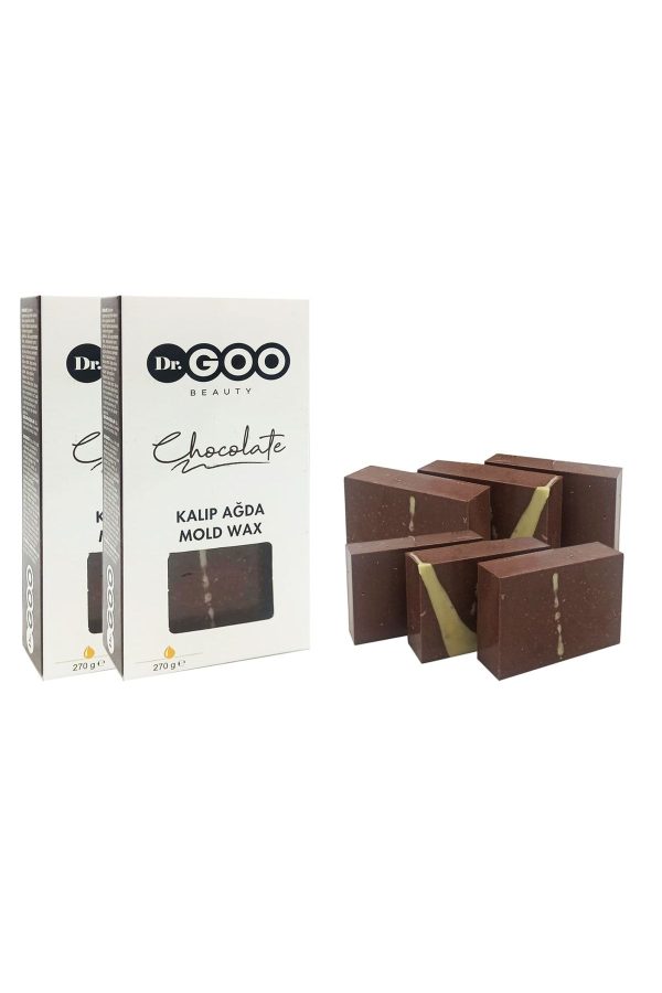 موم اورجینال برند Dr goo beauty مدل 2'li Kalıp Ağda 540g Chocolate کد 461275284