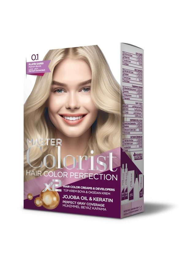 رنگ مو اورجینال برند Master colorist مدل Platin Sarısı Set Boya کد 749175738