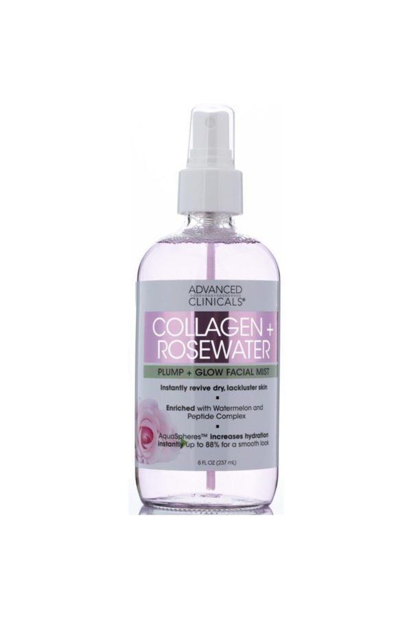 کرم صورت اورجینال برند Advanced clinicals مدل Collagen Rosewater Face Spray 237ml کد 42642056