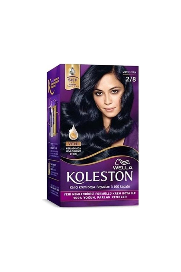 رنگ مو اورجینال برند Wella مدل 2/8 Blue Black کد 218170228
