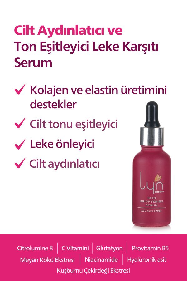 سرم پوست اورجینال برند Lyn skincare مدل Skincare Cilt Aydınlatıcı Serum کد 40557102 - Image 2