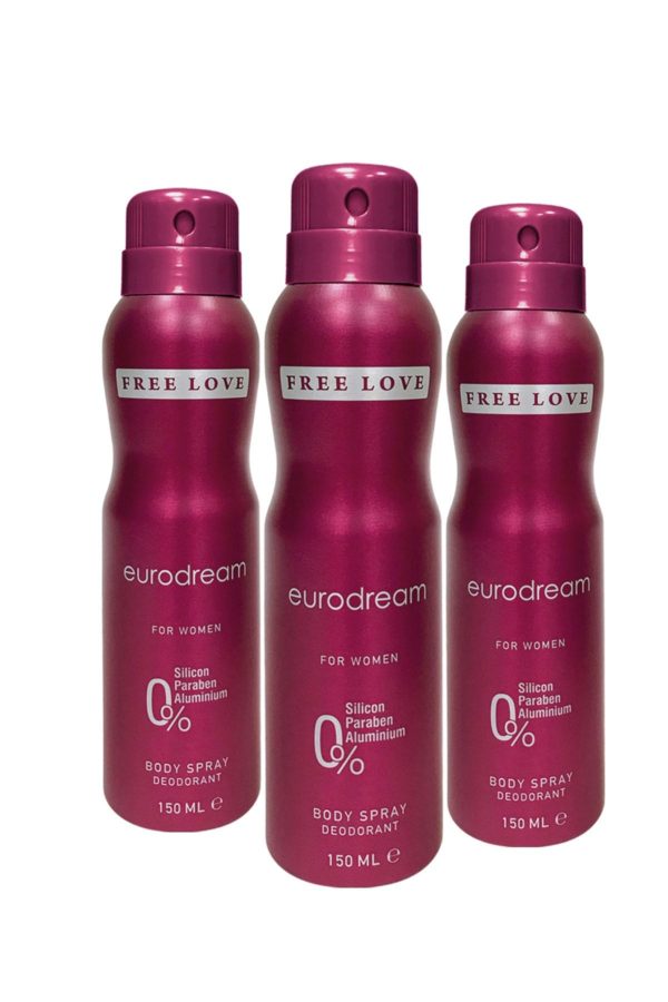 دئودورانت اورجینال برند Free love مدل Eurodream Kadın Deodorant 150 ml کد 230890754
