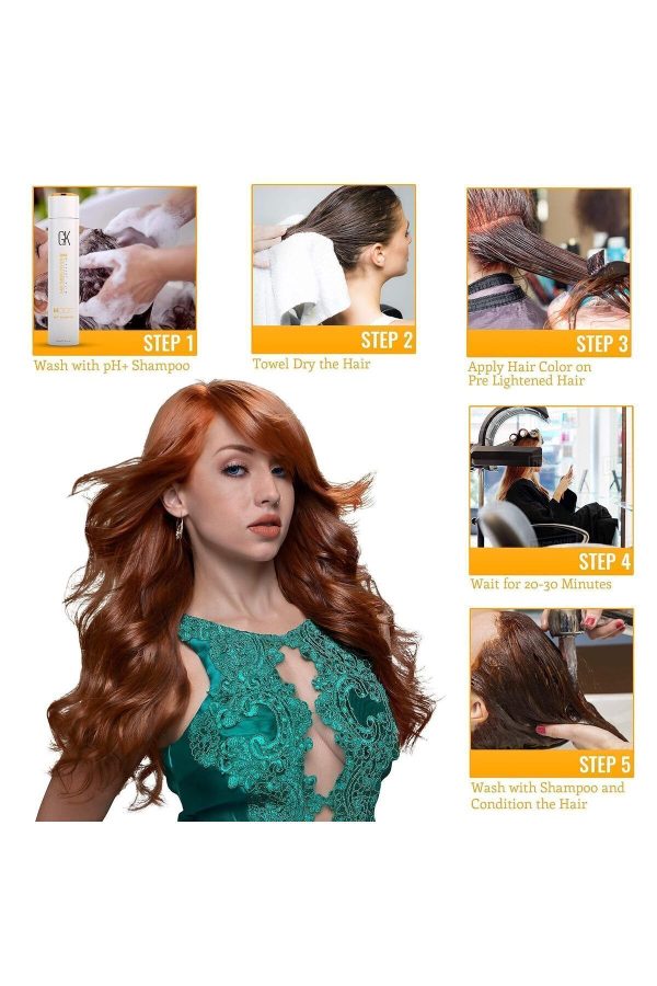 رنگ مو اورجینال برند Gk hair مدل Juvexin Cream Color کد 773902645 - Image 4