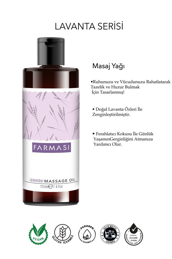 روغن مراقبت کننده اورجینال برند Farmasi مدل LAVANTA MASAJ YAĞI 225 ML کد 805731272