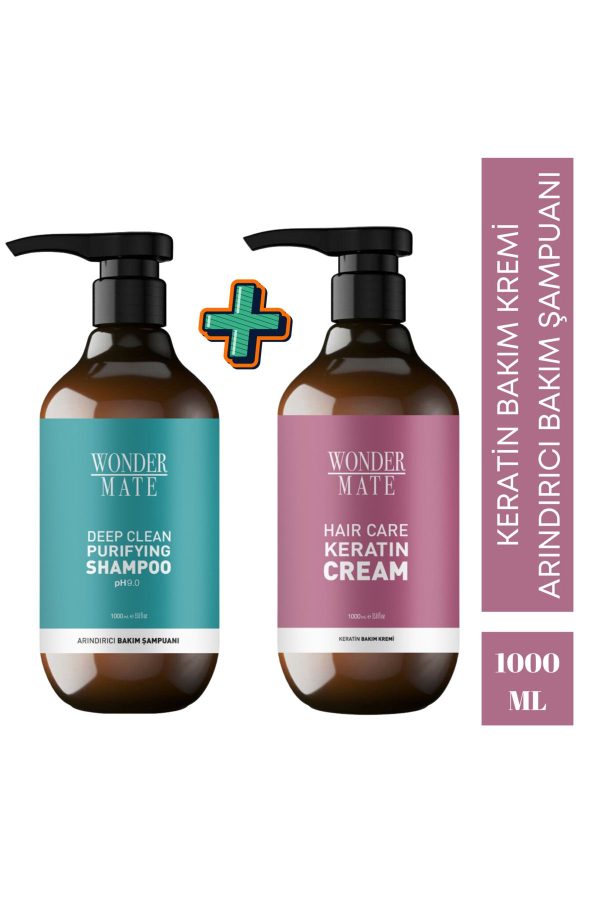 ست مراقبت از مو اورجینال برند Wonder mate مدل Arındırıcı Bakım Şampuanı - 1000ml کد 815842911