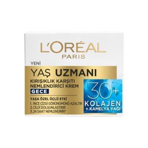 کرم صورت اورجینال برند L oreal paris مدل Anti-Wrinkle Night Cream for 30+ کد 283341494
