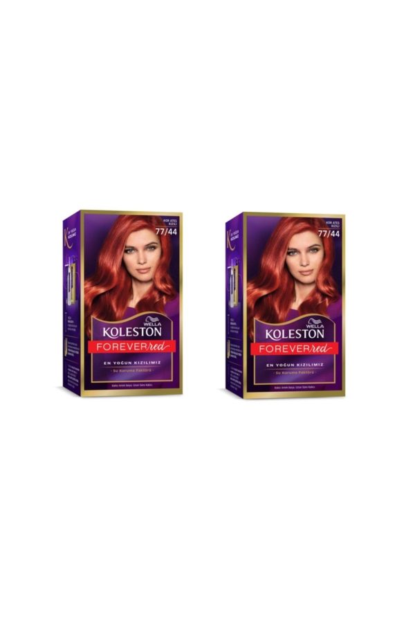 رنگ مو اورجینال برند Wella مدل 77/44 Kor Ateş Kızılı کد 265073763