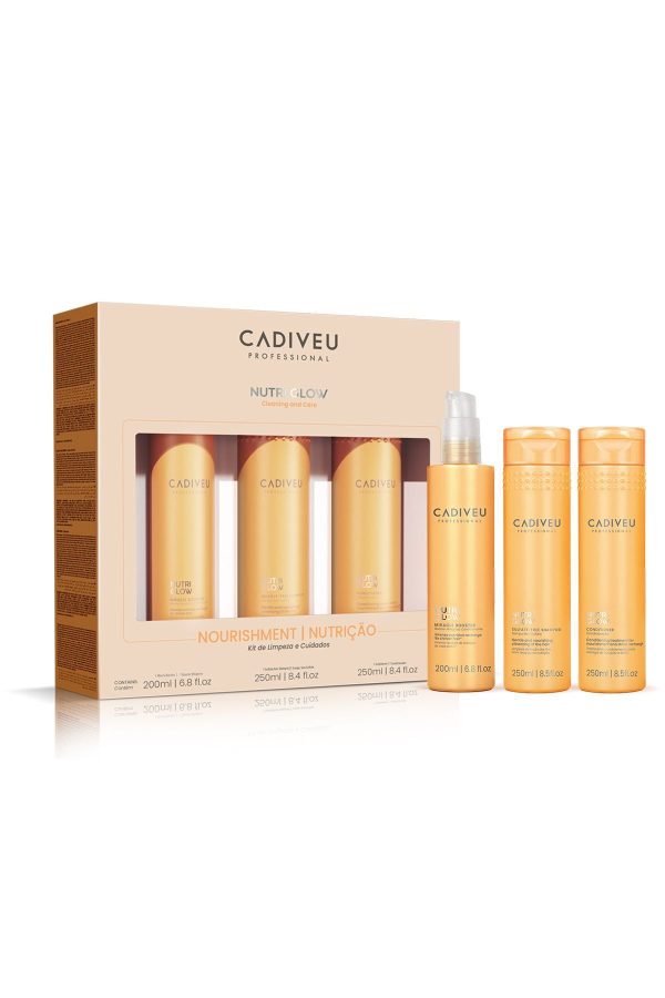 ست مراقبت از مو اورجینال برند Cadiveu مدل NUTRI GLOW HOME CARE KIT کد 775705893
