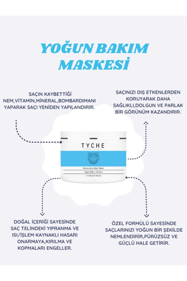 ماسک مو اورجینال برند Tyche luxury beauty مدل Restorative Hair Mask کد 710445476 - Image 3
