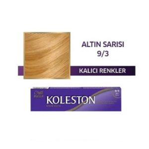 رنگ مو اورجینال برند Wella مدل Tüp Boya 9/3 Altın Sarısı کد 808362061