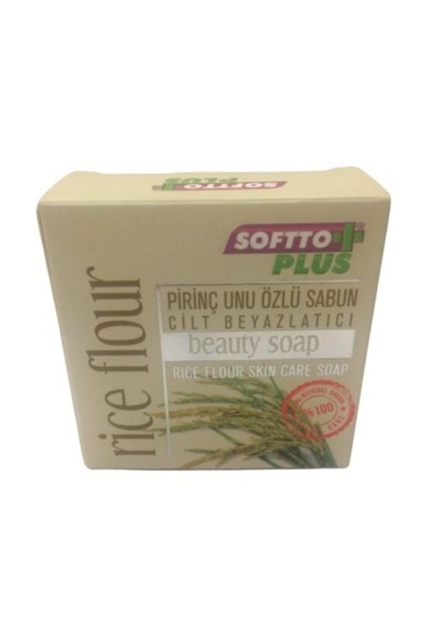 صابون جامد اورجینال برند Softto plus مدل Rice Flour Soap 100gr کد 35490490