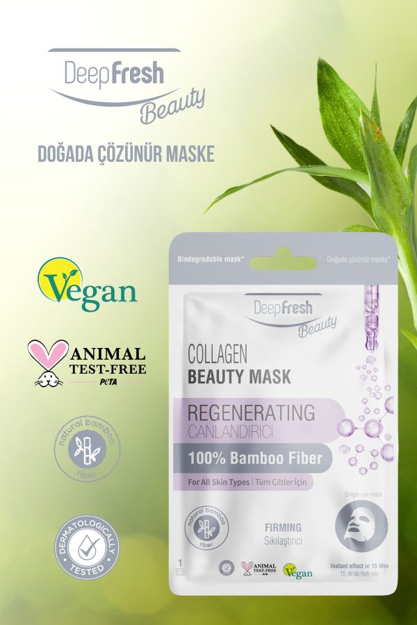ماسک صورت اورجینال برند Deep fresh مدل Canlandırıcı Sıkılaştırıcı Kağıt Yüz Maskesi کد 765220085 - Image 3