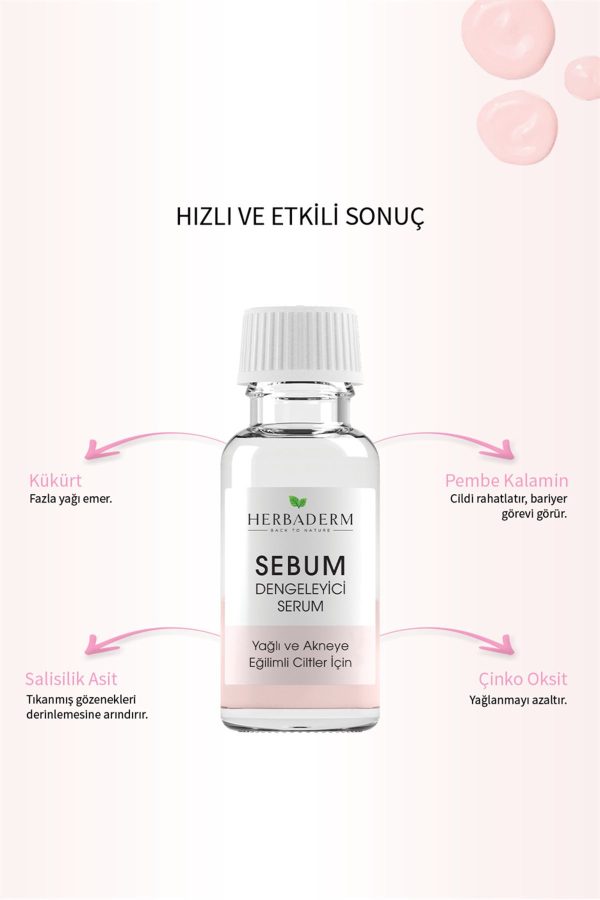 سرم پوست اورجینال برند Herbaderm مدل Sebum Balancing, Acne Fighting Serum کد 454735817 - Image 2