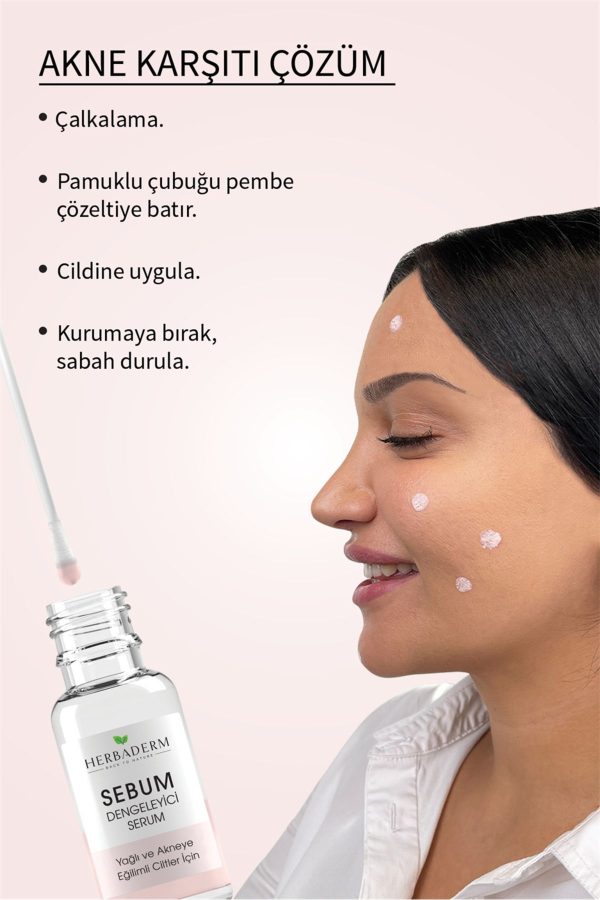 سرم پوست اورجینال برند Herbaderm مدل Sebum Balancing, Acne Fighting Serum کد 454735817 - Image 3