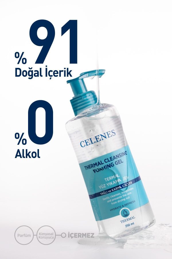 پاک کننده صورت اورجینال برند Celenes by sweden مدل Yüz Temizleme Jeli 250ml Yaglı/karma کد 34306889 - Image 3