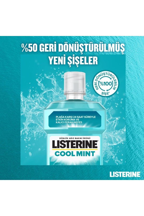 دهانشویه اورجینال برند Listerine مدل Cool Mint Mouthwash 500 Ml کد 7156914 - Image 4
