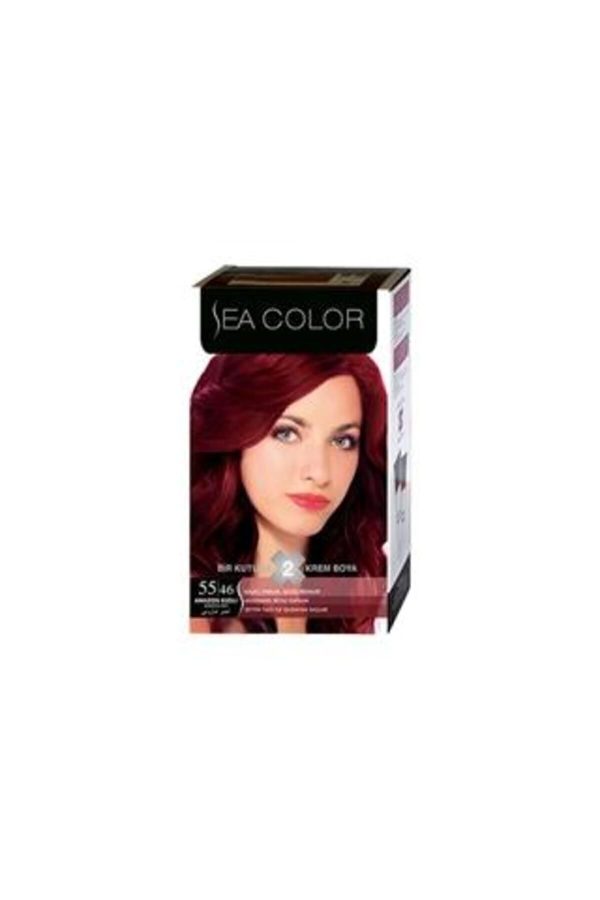 رنگ مو اورجینال برند Sea color مدل 6646 Ateş Kızılı کد 31438615