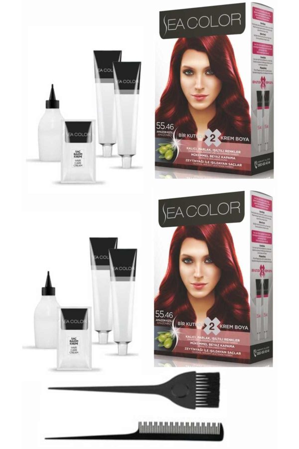 رنگ مو اورجینال برند Sea color کد 95668504
