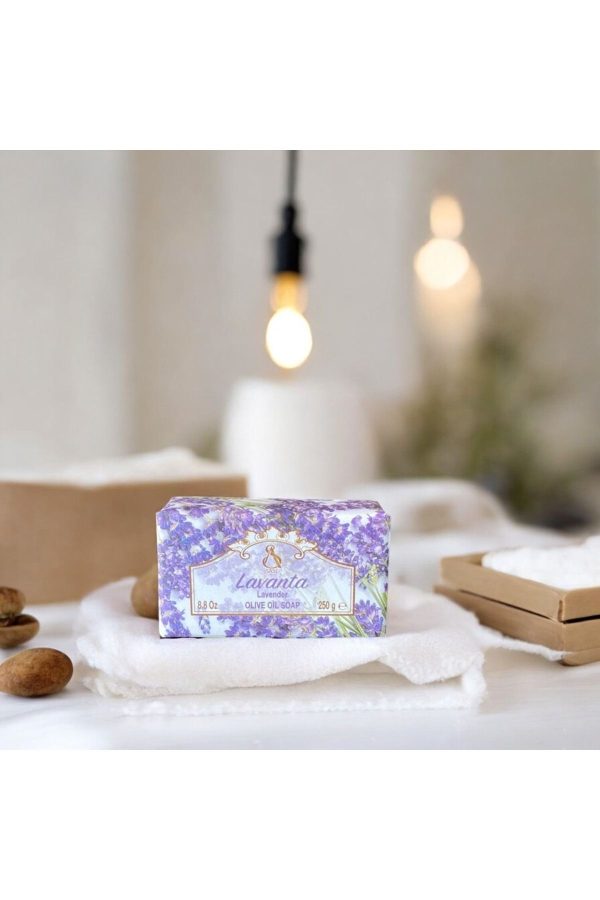 صابون جامد اورجینال برند Es home collection مدل Lavender Scented Olive Oil Soap کد 827802281