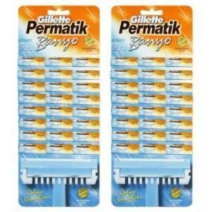 ژیلت و ریش تراش اورجینال برند Gillette مدل Permatik Banyo 48 Adet کد 42406951