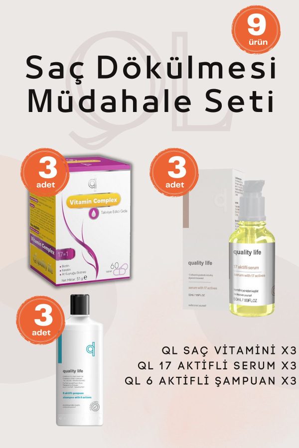 ست مراقبت از مو اورجینال برند Quality life کد 730647664