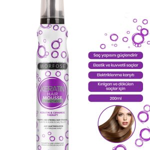 فوم مو اورجینال برند Morfose مدل Keratin Hair Foam 200 ml کد 302722104