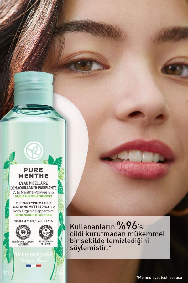 پاک کننده آرایش اورجینال برند Yves rocher مدل Pure Menthe Prebiyotik Miseler Su کد 147694545 - Image 2