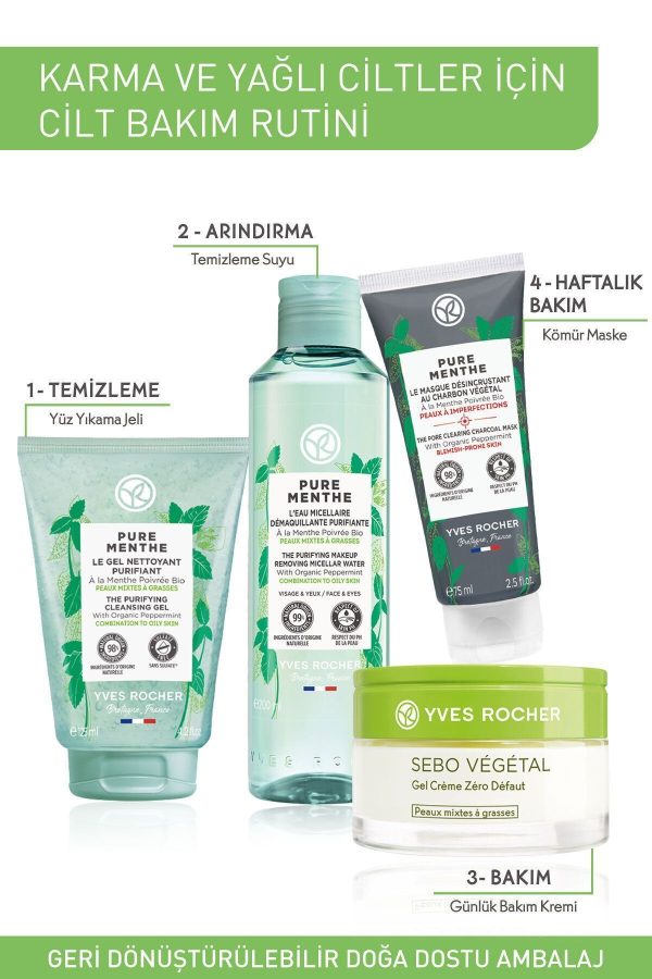 پاک کننده آرایش اورجینال برند Yves rocher مدل Pure Menthe Prebiyotik Miseler Su کد 147694545 - Image 6