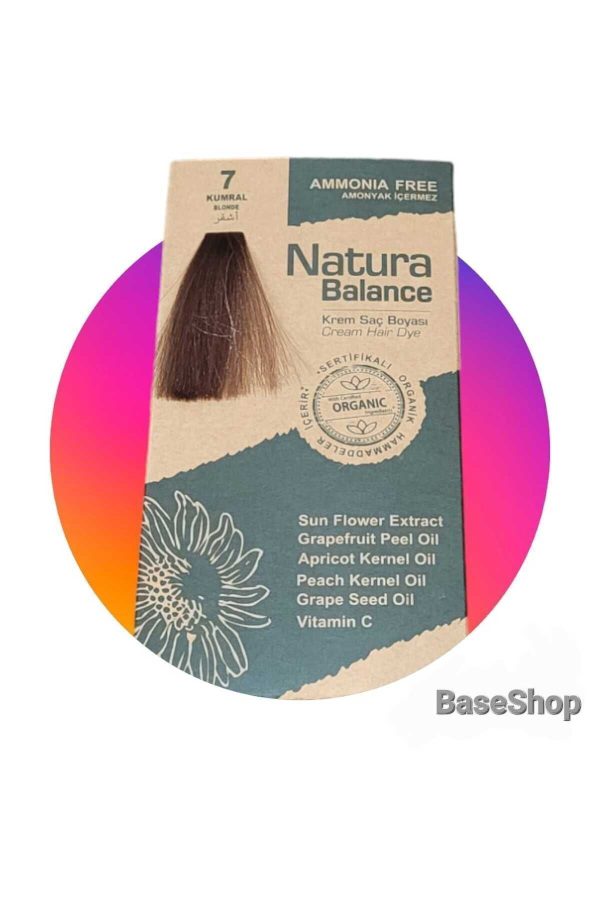 رنگ مو اورجینال برند Naturabalance مدل Amonyaksız Saç Boyası 7 Kumral کد 825013410