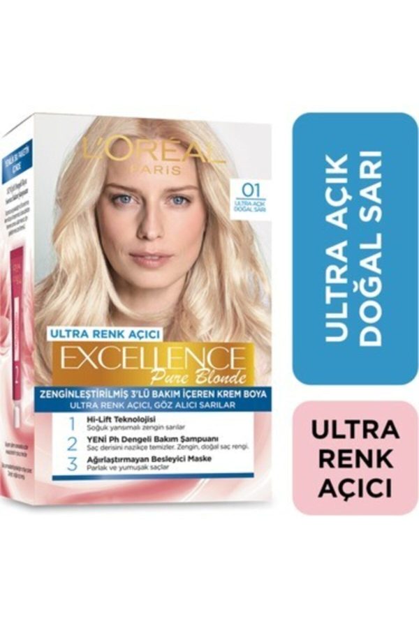 رنگ مو اورجینال برند L oreal paris مدل Excellence Creme Saç Boyası کد 77767764