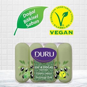 صابون جامد اورجینال برند Duru مدل Saf&Doğal Zeytinyağlı Eco 4x70gr کد 778755244