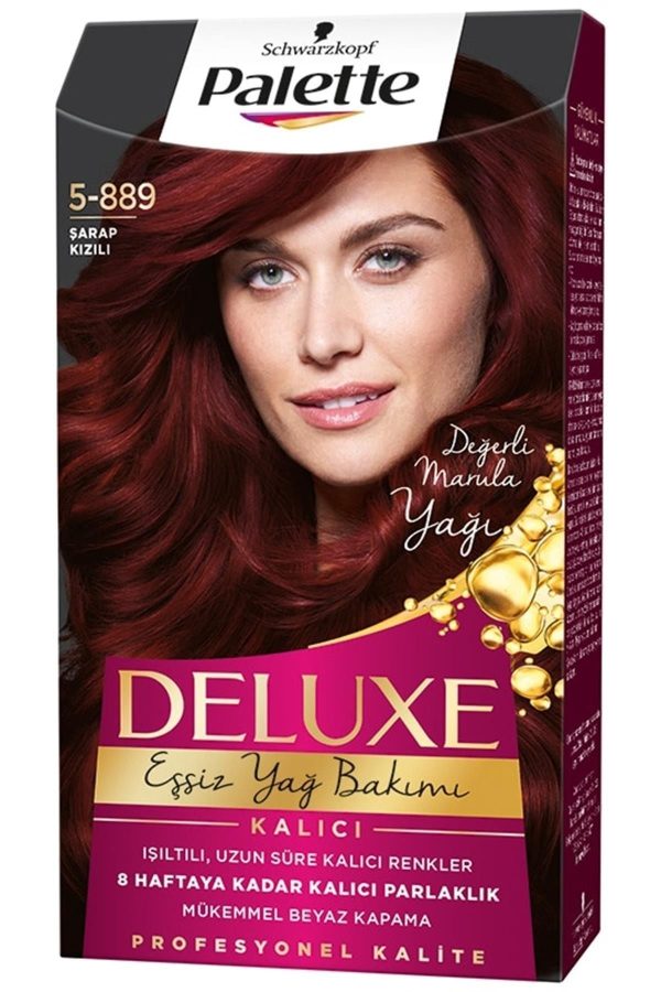 رنگ مو اورجینال برند Palette مدل Deluxe Saç Boyası Şarap Kızılı کد 207117658