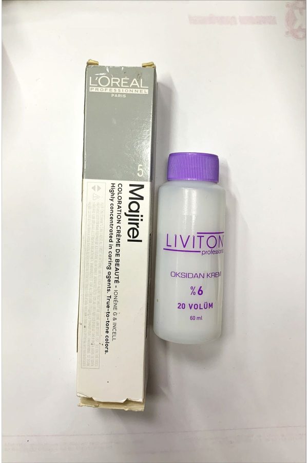رنگ مو اورجینال برند L oreal professionnel مدل Hair dye with oxidant کد 772597694