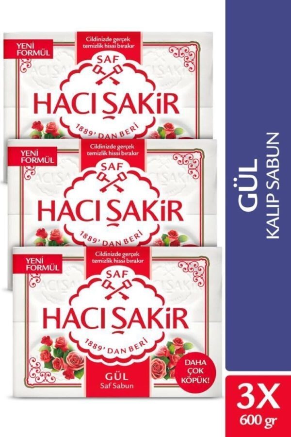 صابون جامد اورجینال برند Haci sakir مدل 4x150 gr x 3 Adet کد 38939261