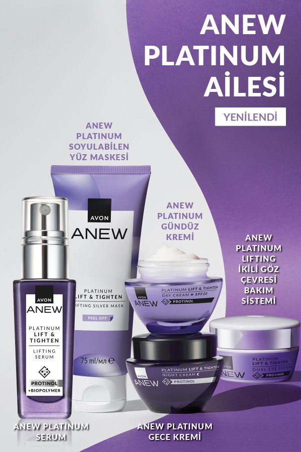 کرم صورت اورجینال برند Avon مدل Anew Platinum Gündüz Kremi SPF20 کد 827265395 - Image 4