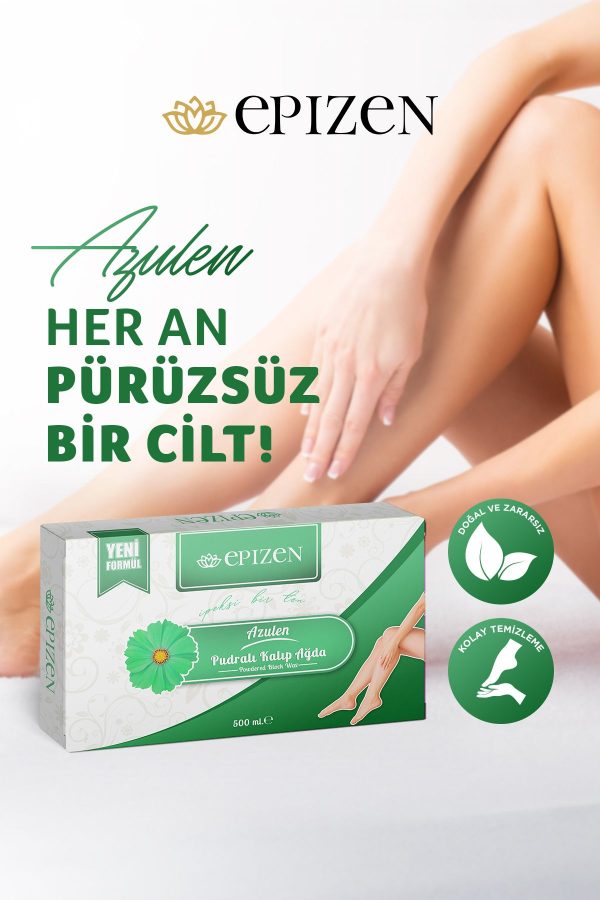 موم اورجینال برند Epizen مدل Kalıp Ağda Azulen Pudralı 500GR کد 774560258 - Image 2